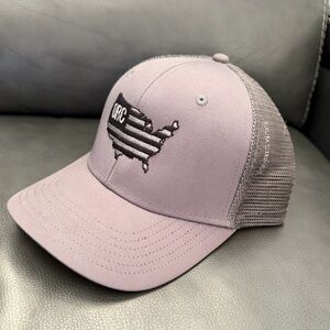 Vineyard Vines Gray ORC USA Trucker Hat